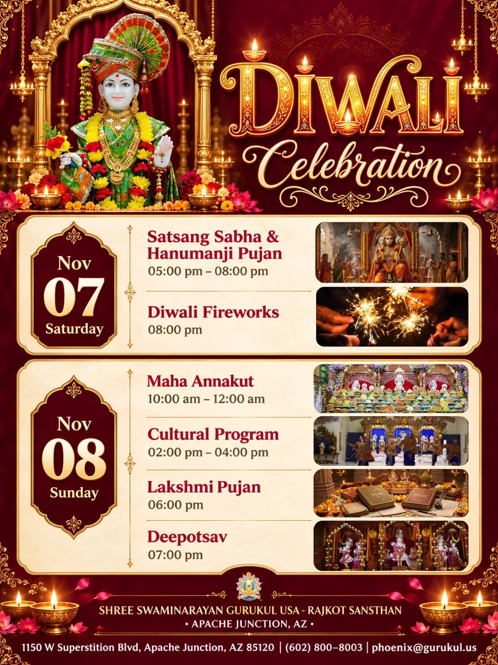 Diwali Events in Tempe, AZ (2026) | Namaste Phoenix