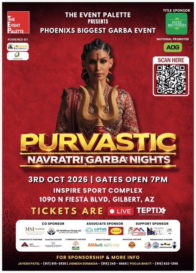 The Event Palette Presents - PURVASTIC | Navratri Garba Night